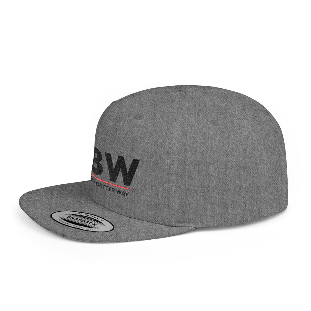 ABW Logo Flat Bill Snapback Hat — 'Appliances A Better Way' Embroidered Cap